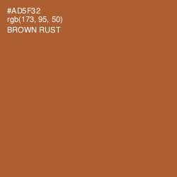 #AD5F32 - Brown Rust Color Image